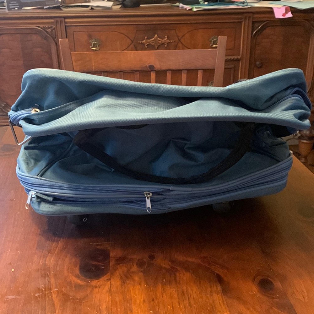 Blue Bag with Wheels